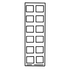 Paints on an isolated white background. Black hand draw outline. Back to school, office. Vector illustration.