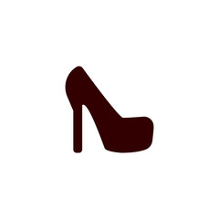 Female shoe icon isolated on background . High heel footwear symbol modern, simple, vector, icon for website design, mobile app, ui. Vector Illustration