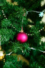 New Year toys on the tree, new year, garland