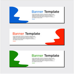 New Modern Abstract Banner Design, Abstract Templates Design, Business Banner Background Design vector