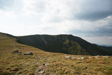 Holidays for the weekend. Traveling through beautiful green mountains