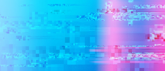 Obraz premium Digital signal damage with flare effect