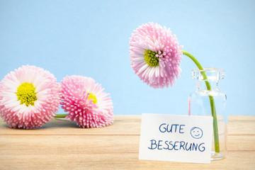 Gänseblümchen wünschen gute Besserung
