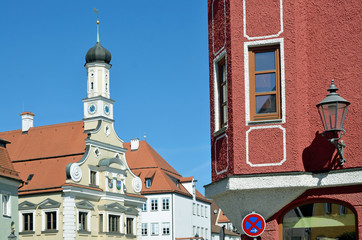 Altstadt mit Rathaus in Friedberg