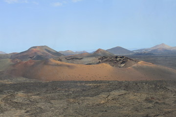 volcanic landscape in lanzarote
