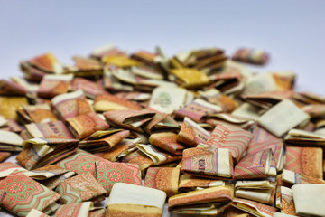 MANDALAY/MYANMAR - 07th January, 2020 : Myanmar Kyats Banknote, Money, Kyat Currency in Myanmar.
