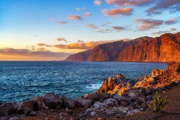 Los Gigantes Cliffs on Atlantic Ocean in Tenerife