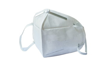N-95 hygienic mask for protection nose and mouth on white background