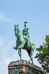 Fototapeta na wymiar Wilhelm II horse statue in Cologne ,Germany