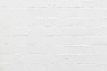White painted brick wall texture, bright and clean background