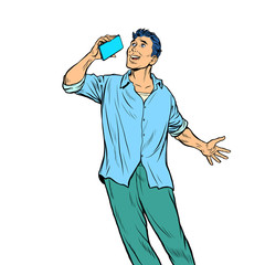 man talking on the phone