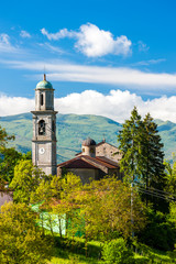 Church in Porcigatone, Parma region in Italy