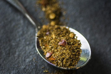 Spices on Spoon