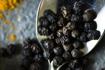 Pepper Corns on Spoon