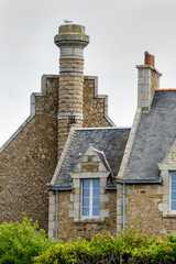 Fototapeta na wymiar traditional rural house in Brittany, France