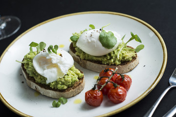 Poached Eggs on Avocado Toast