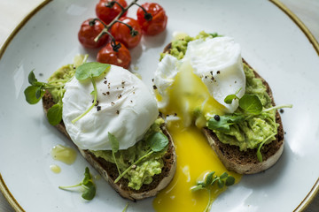 Poached Eggs on Avocado Toast