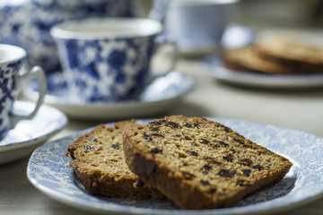 Bara Brith with Tea Set