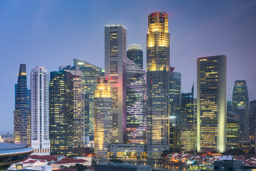 Fototapeta premium Singapore City Skyline