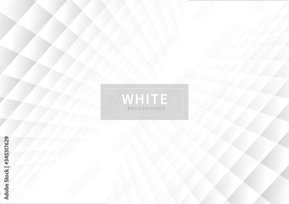 Poster abstract geometric square pattern background with white shapes perspective can be used in cover desi