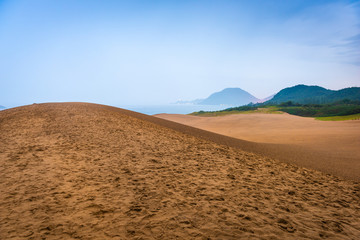 Fototapeta na wymiar Tottori, Japan Sand Dunes