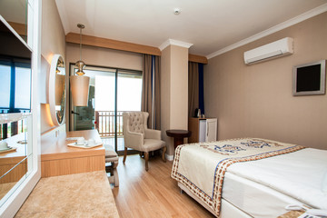 Modern Hotel Bedroom interior