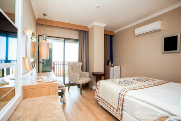Modern Hotel Bedroom interior