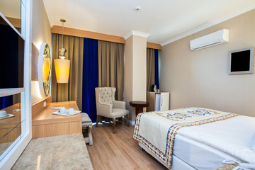 Modern Hotel Bedroom interior