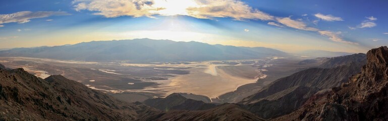 Panorama of Death Valley, California, from a viewpoint