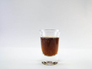 Soda water in a glass