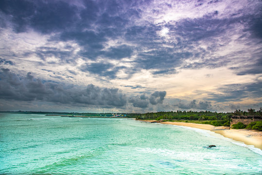 Kanyakumari is a coastal town in the state of Tamil Nadu on India's southern tip and is popular for watching the sunrise and set.