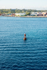 view of guiding pillar in the bay