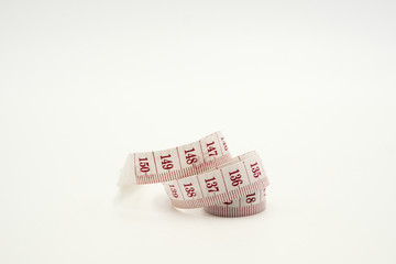 Measuring Tape, shots on isolated white background.