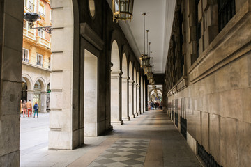 Fototapeta na wymiar Granada city beautiful buildings spain