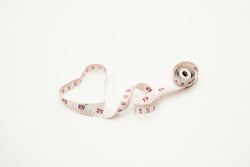 Measuring Tape, shots on isolated white background.