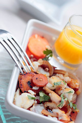 Salade de carotte aux poissons