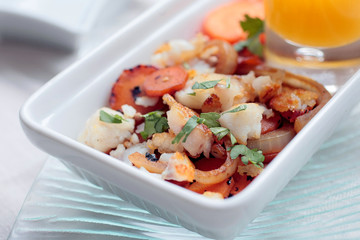Salade de carotte aux poissons