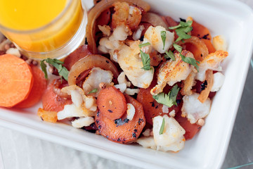 Salade de carotte aux poissons