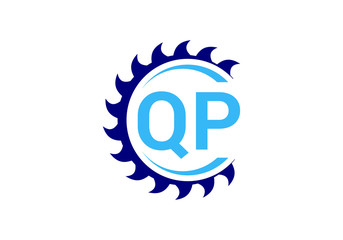 Initial Monogram Letter Q P Logo Design Vector Template. QP Letter Logo Design