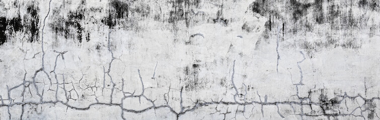 Cracked white wall