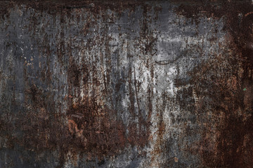 the texture of the rust. old sheet metal