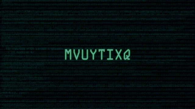 Scanning password reveals a digital binary code