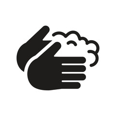 hand wash, clean hand icon vector design illustration