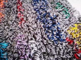 crocheting, elongated loops, handmade rug3