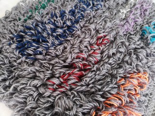 crocheting, elongated loops, handmade rug1