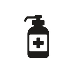 bottle hand sanitizer icon vector design illustration
