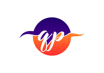 Initial Monogram Letter Q P Logo Design Vector Template. QP Letter Logo Design