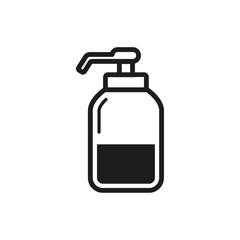 bottle hand sanitizer icon vector design illustration