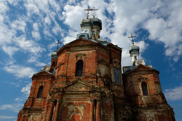 Fototapeta premium Church in honor of the Protection of the Holy Virgin