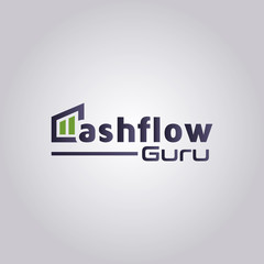 Money cash flow income logo design